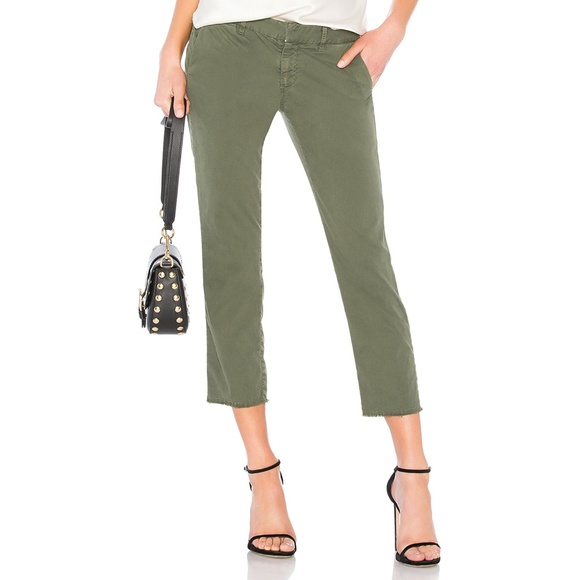 Nili Lotan East Hampton Pant Moss Green Twill - Picture 1 of 8